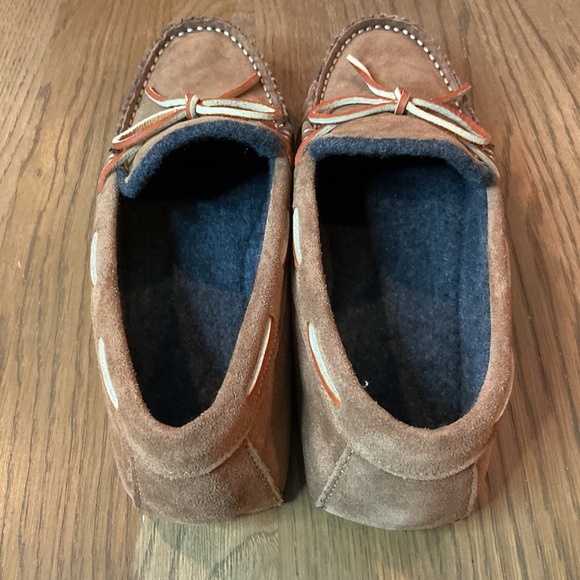 POLO RALPH LAUREN Suede Slip-On Fleece-Lined Moccasin Slipper Size 9B Narrow - Picture 3 of 7
